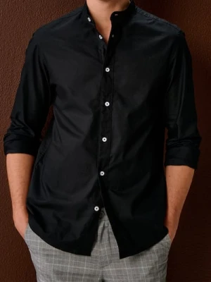 Sinsay - Bawełniana koszula - czarny