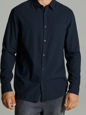 Sinsay - Bawełniana koszula - granatowy