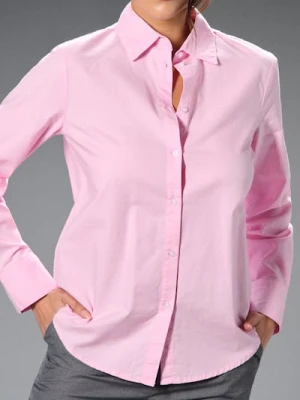 Sinsay - Bawełniana koszula regular fit - różowy