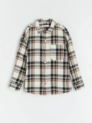 Sinsay - Bawełniana koszula w kratę - wielobarwny