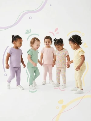 Sinsay - Bawełniana koszulka 5 pack - kremowy