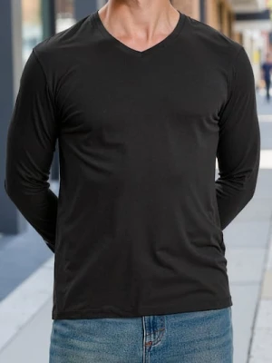 Sinsay - Bawełniana koszulka basic - czarny