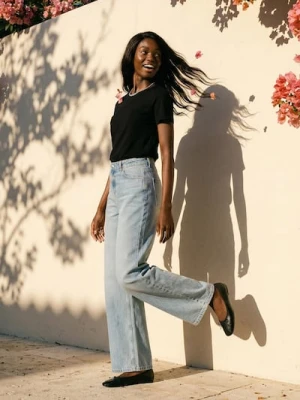 Sinsay - Bawełniana koszulka basic - czarny