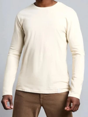 Sinsay - Bawełniana koszulka basic - kremowy