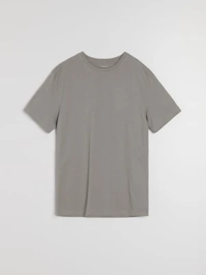 Sinsay - Bawełniana koszulka basic - szary