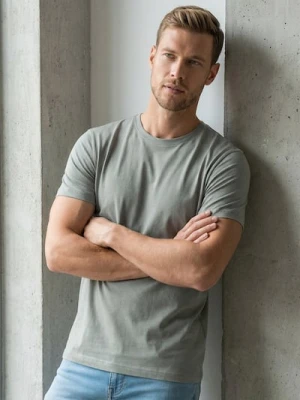 Sinsay - Bawełniana koszulka basic - zielony