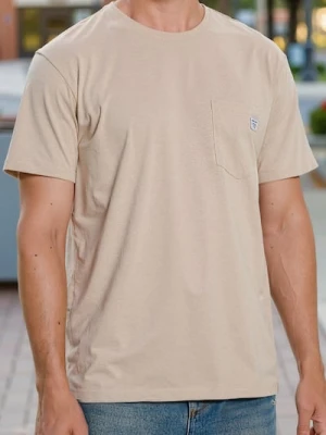 Sinsay - Bawełniana koszulka - beżowy