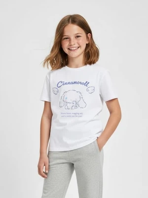 Sinsay - Bawełniana koszulka Cinnamoroll - biały