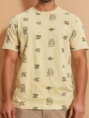 Sinsay - Bawełniana koszulka - żółty