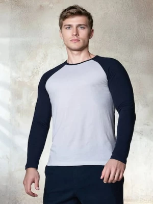 Sinsay - Bawełniana koszulka longsleeve - biały