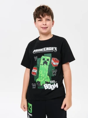 Zdjęcie produktu Sinsay - Bawełniana koszulka Minecraft - czarny