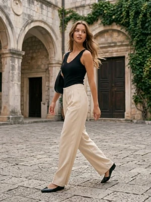 Sinsay - Bawełniana koszulka na ramiączkach - czarny