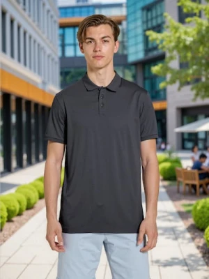 Sinsay - Bawełniana koszulka polo - szary