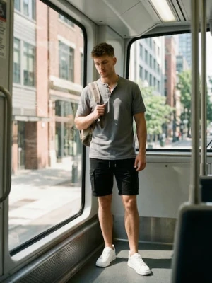 Sinsay - Bawełniana koszulka polo - szary