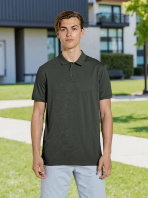 Sinsay - Bawełniana koszulka polo - zielony