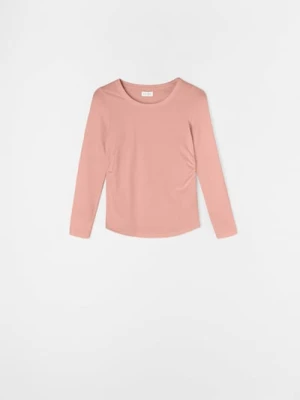 Sinsay - Bawełniana koszulka - różowy