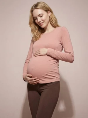 Sinsay - Bawełniana koszulka - różowy