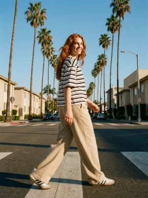 Sinsay - Bawełniana koszulka w paski - wielobarwny