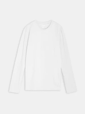 Zdjęcie produktu Sinsay - Bawełniana koszulka z długimi rękawami - biały