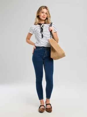 Zdjęcie produktu Sinsay - Bawełniana koszulka z kieszonką - wielobarwny