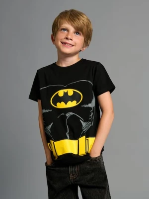 Sinsay - Bawełniana koszulka z krótkim rękawem Batman - czarny