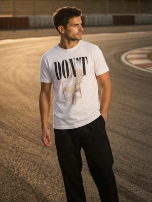 Sinsay - Bawełniana koszulka z krótkim rękawem - biały