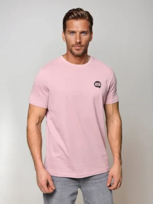 Sinsay - Bawełniana koszulka z krótkim rękawem - różowy