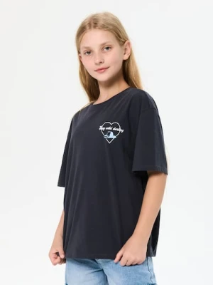 Sinsay - Bawełniana koszulka z krótkim rękawem - szary