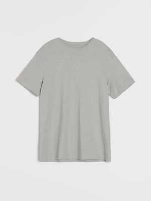 Sinsay - Bawełniana koszulka z krótkim rękawem - szary