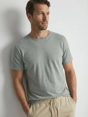 Sinsay - Bawełniana koszulka z krótkim rękawem - zielony