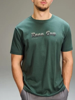 Sinsay - Bawełniana koszulka z krótkim rękawem - zielony