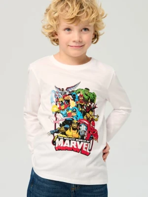 Zdjęcie produktu Sinsay - Bawełniana koszulka z nadrukiem Avengers - biały