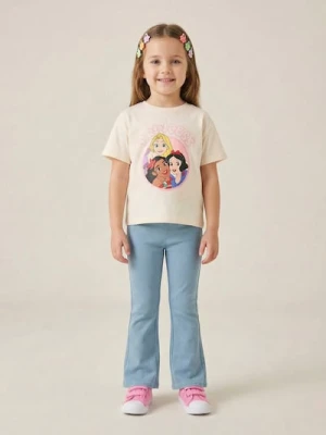Sinsay - Bawełniana koszulka z nadrukiem Disney - różowy