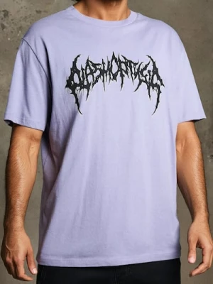 Sinsay - Bawełniana koszulka z nadrukiem - fioletowy