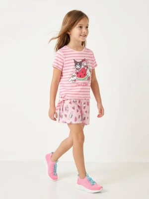 Sinsay - Bawełniana koszulka z nadrukiem Hello Kitty and Friends - wielobarwny