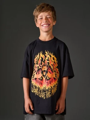 Sinsay - Bawełniana koszulka z nadrukiem Lion King - czarny