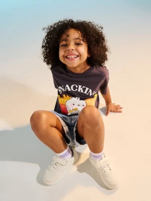 Sinsay - Bawełniana koszulka z nadrukiem Molang - szary