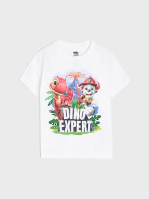 Zdjęcie produktu Sinsay - Bawełniana koszulka z nadrukiem PAW Patrol - biały