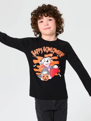 Sinsay - Bawełniana koszulka z nadrukiem PAW Patrol - czarny