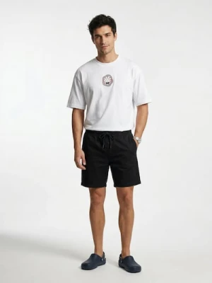 Sinsay - Bawełniana koszulka z nadrukiem Rick and Morty - biały