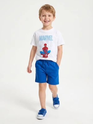 Sinsay - Bawełniana koszulka z nadrukiem Spider-Man - biały