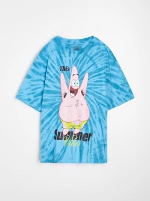 Zdjęcie produktu Sinsay - Bawełniana koszulka z nadrukiem SpongeBob - wielobarwny