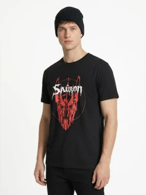 Sinsay - Bawełniana koszulka z nadrukiem The Lord of the Rings - czarny