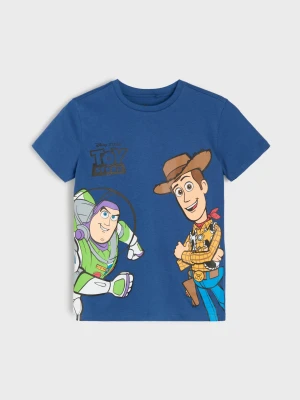Sinsay - Bawełniana koszulka z nadrukiem Toy Story - mid blue