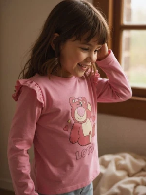 Sinsay - Bawełniana koszulka z nadrukiem Toy Story - różowy