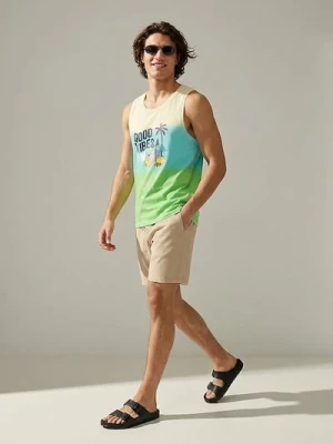 Sinsay - Bawełniana koszulka z nadrukiem wakacyjnym SpongeBob - wielobarwny