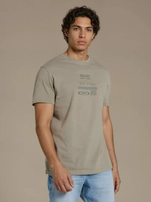 Sinsay - Bawełniana koszulka z nadrukiem - zielony