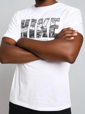 Sinsay - Bawełniana koszulka z napisem - biały