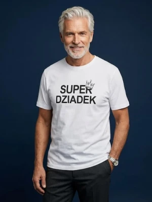 Zdjęcie produktu Sinsay - Bawełniana koszulka z napisem na dzień dziadka - biały