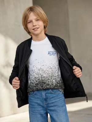 Sinsay - Bawełniana koszulka z napisem - wielobarwny